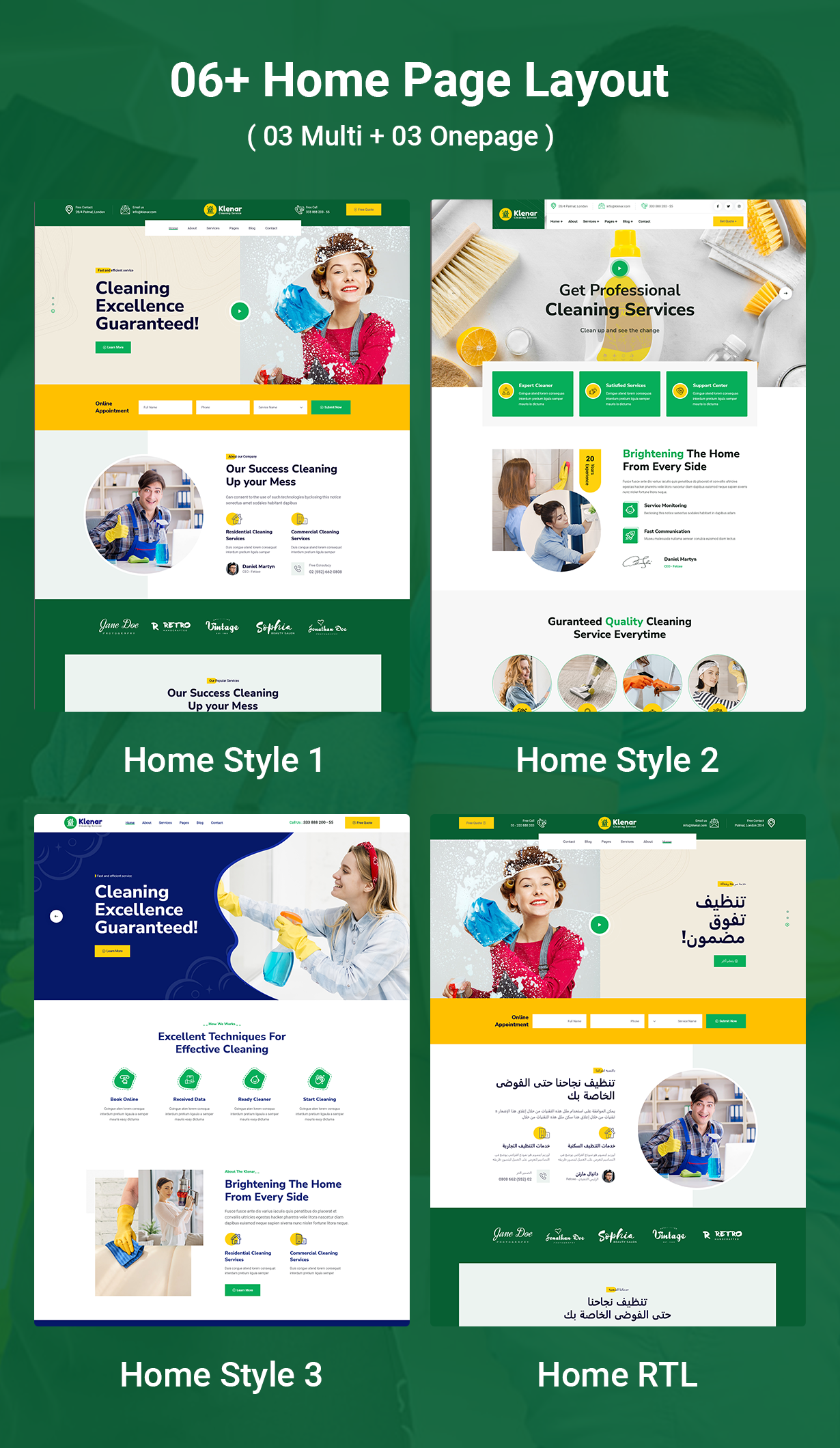 Klenar – Cleaning Services WordPress Theme + RTL - 3